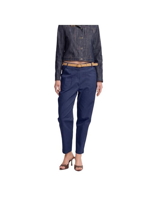 Kocca Chic Taps Toelopende Broek in het Blue