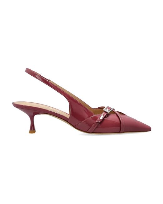 Stuart Weitzman Schoenen ,Rood ,Leer Georgie Slingback 50 in het Pink