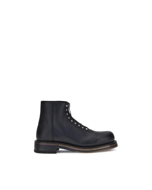 Alexander McQueen Nieten Leder Stiefeletten in Blue für Herren