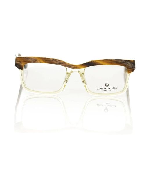 Frankie Morello White Glasses