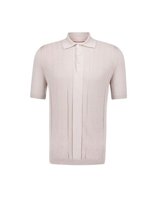 Brunello Cucinelli Pink Polo Shirts for men