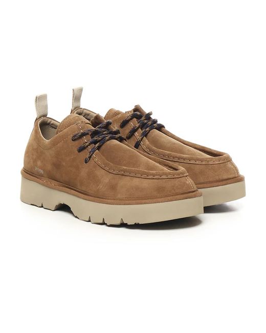 Pànchic Flache Schnürschuhe Aus Brandy-Wildleder in Brown für Herren