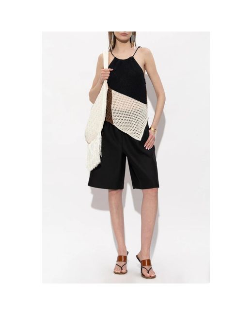 Akep Black Sleeveless Tops