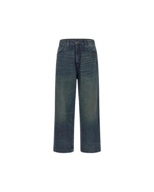 Carhartt Blue Straight Fit Jeans for men