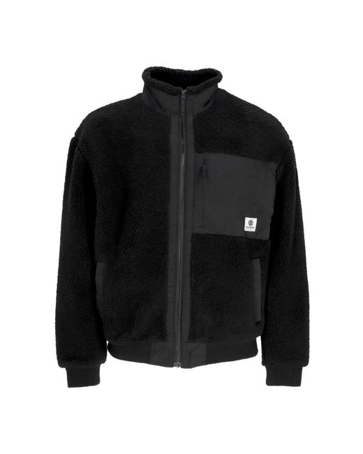 Element Black Zip-Throughs for men