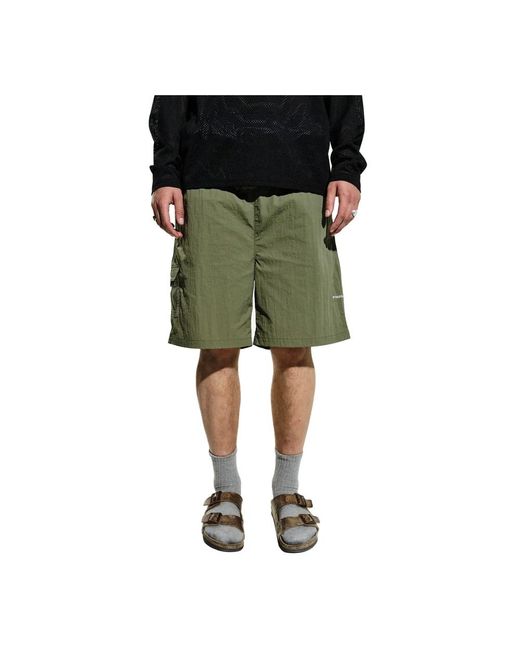 Pop Trading Co. Grüne Maler-Shorts Leicht Funktional in Green für Herren