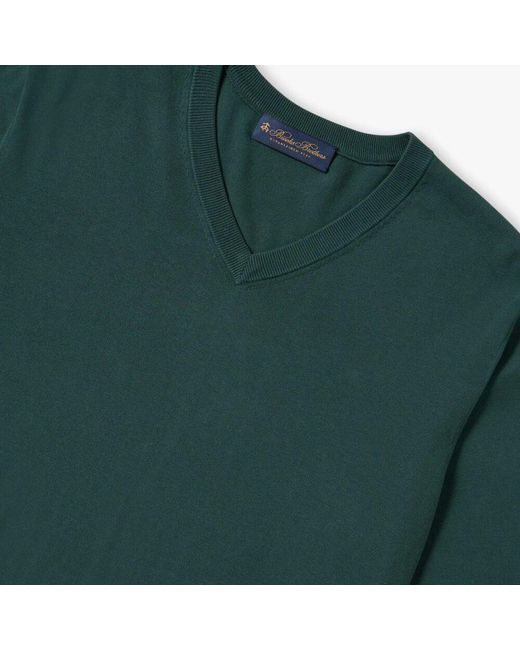V-Neck Knitwear di Brooks Brothers in Green da Uomo