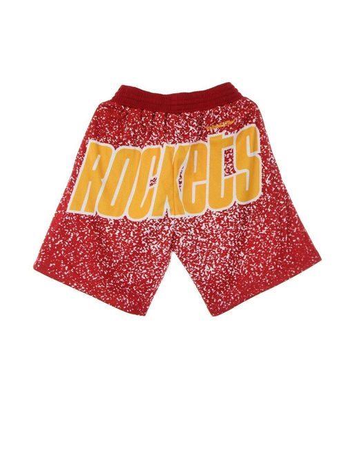 Mitchell & Ness Nba Jumbotron Sublimated Basketball Shorts in Red für Herren