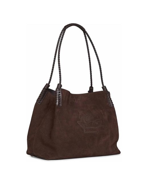 Etro Brown Shoulder Bags