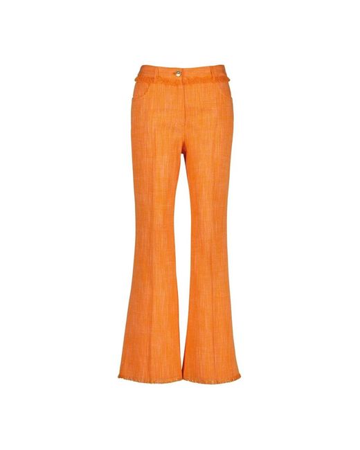 Etro Orange Wide Trousers
