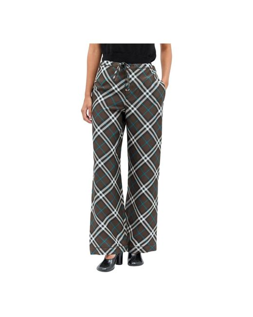 Burberry Gray Wide Trousers