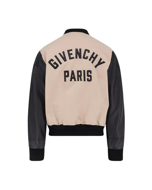Givenchy Jassen ,Zwart ,Katoen Mix Material Blouson in het Natural voor heren