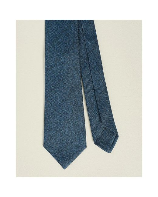 Kiton Gemusterte Seidenkrawatte in Blue für Herren