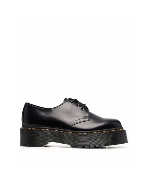 Dr. Martens Black 8053 Platform Shoes Uk 3 (Us 4