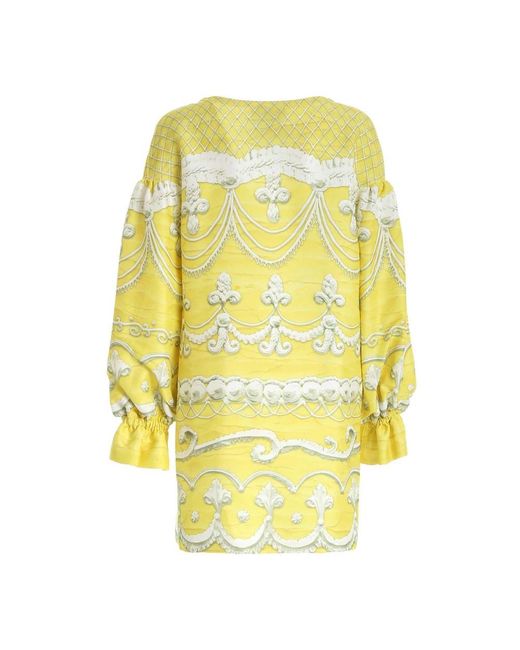 Moschino Yellow Short Dresses