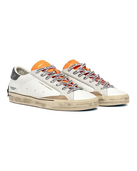 Crime London Sneakers in het White voor heren