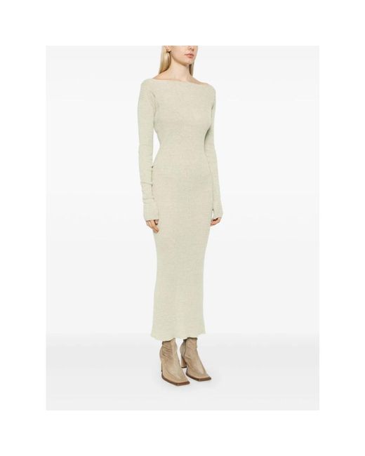 Baserange White Maxikleid in hellolivgrün