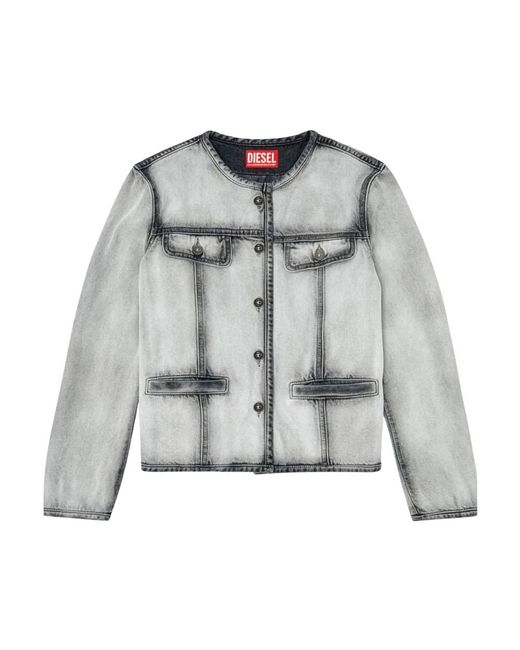 DIESEL Gray Light Jackets