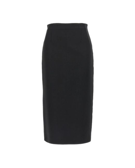 Max Mara Pece Midi Rok in het Black