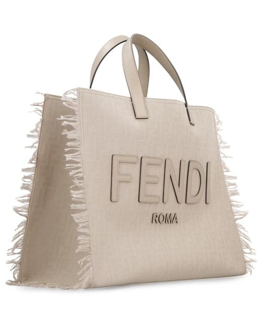 Fendi Tote Bags in het Natural voor heren