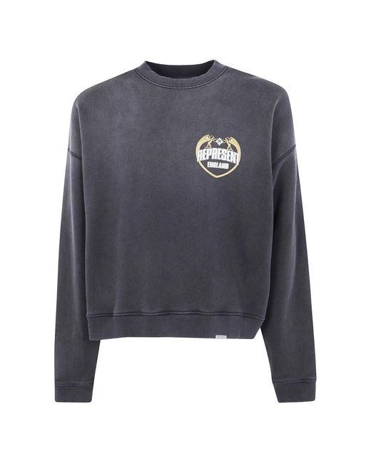 Represent Hoodies & Sweatvesten ,Zwart ,Engel Rand Sweatshirt in het Gray voor heren