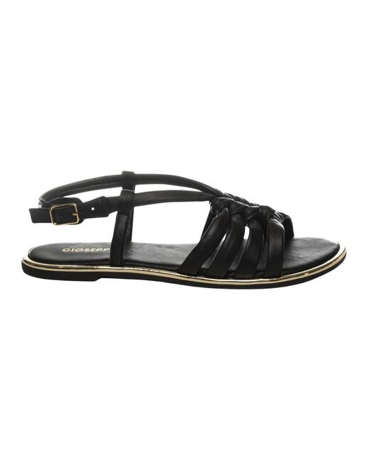 Flat Sandals Gioseppo en coloris Black