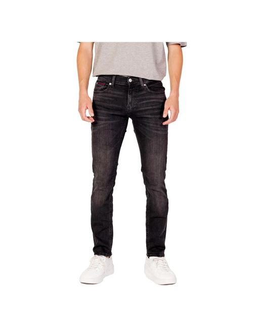 Tommy Hilfiger Black Slim-Fit Jeans for men