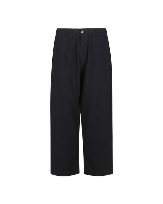 Universal Works Black Wide Trousers for men