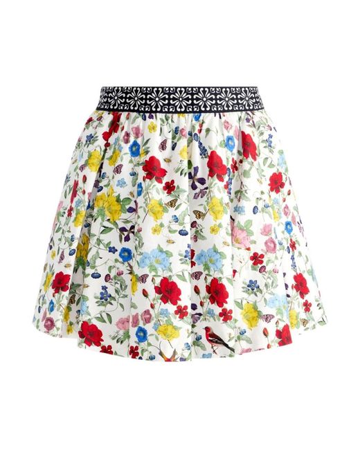 Alice + Olivia Haven Mini-Rok Met Borduurwerk in het Multicolor