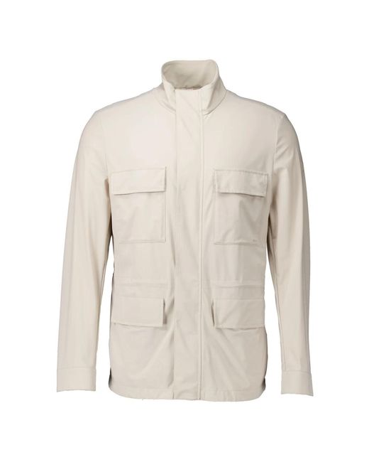 DUNO Jassen ,Obsidian Cream Jacket in het Natural voor heren