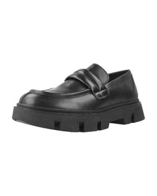 Geox Black Loafers