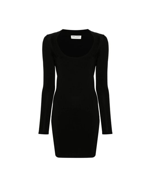 Saint Laurent Black Short Dresses