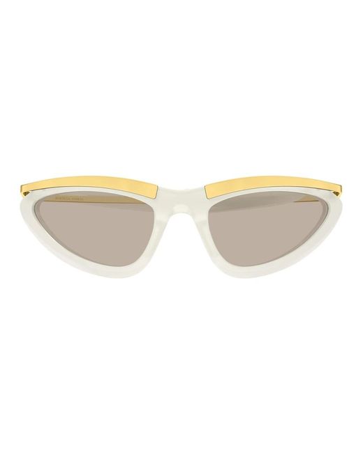 Bottega Veneta White Sunglasses