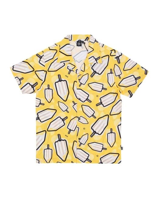 DOLLY NOIRE Metallic Short Sleeve Shirts for men