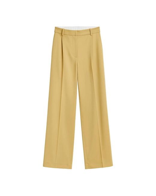 Liviana Conti Yellow Wide Trousers