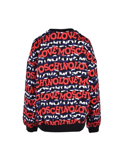 Love Moschino Red Baumwollstrickpullover