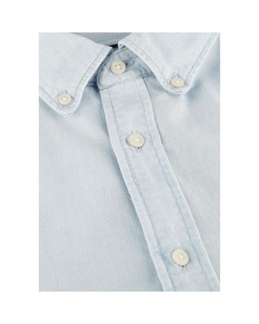 Tommy Hilfiger Casual Chambray Tasche Hemd in Blue für Herren