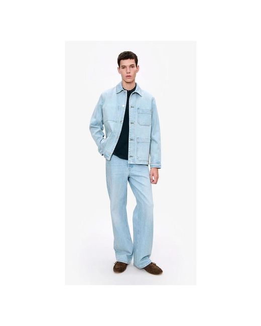 A.P.C. Blue Denim Jackets for men