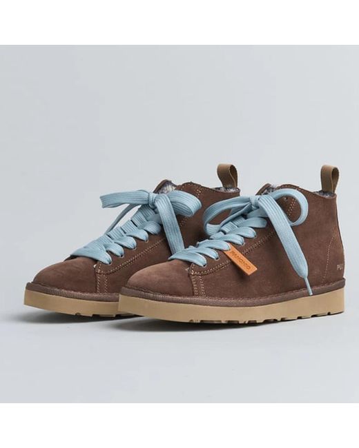 Pànchic Brown Lace-Up Boots