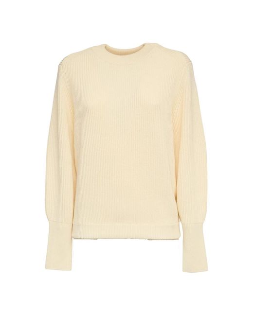 Victoria Beckham Natural Round-Neck Knitwear