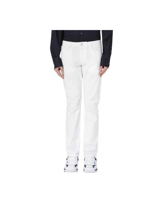Emporio Armani Rechte Jeans Voor Mannen in het White voor heren