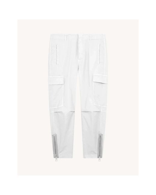 Dondup White Tapered Trousers