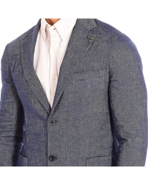 La Martina Blue Blazers for men