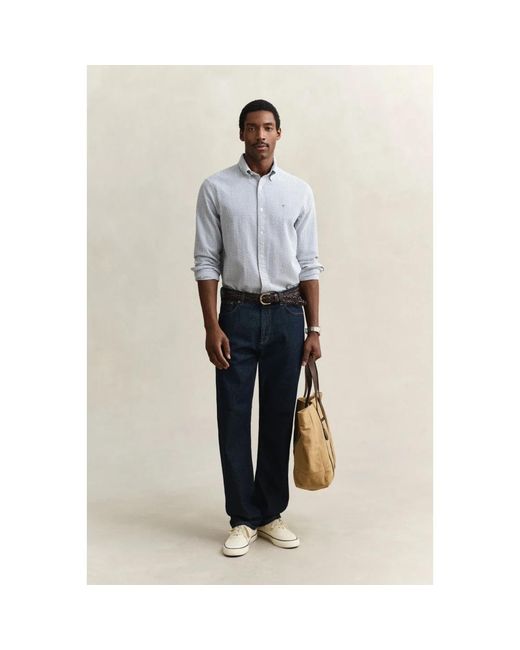 Gant Blue Casual Shirts for men