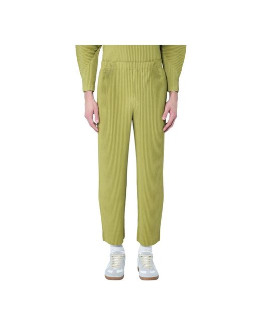 Straight Trousers Issey Miyake de hombre de color Green