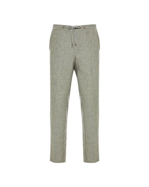 Corneliani Gray Slim-Fit Trousers for men