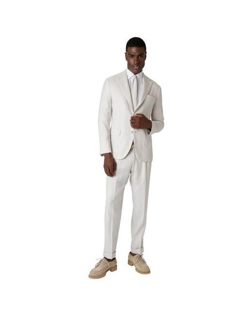 Single-Breasted Coats Eleventy de hombre de color Gray