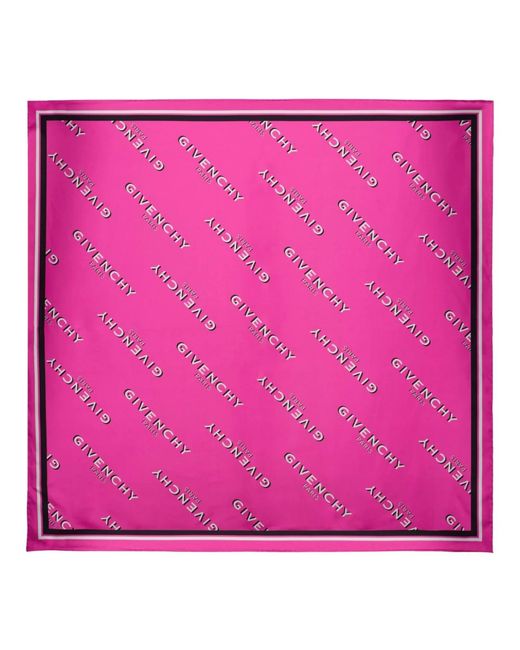 Givenchy Shadow Silk Square in het Pink