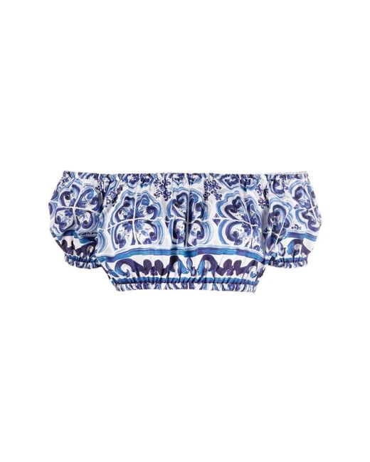 Dolce & Gabbana Blue Blouses
