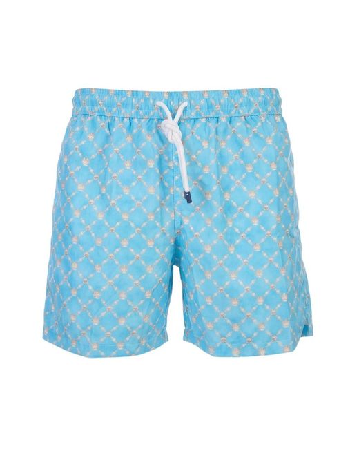 Fedeli Badmode ,Blauw ,Beachwear in het Blue voor heren